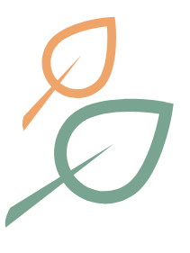 green and orange leafs