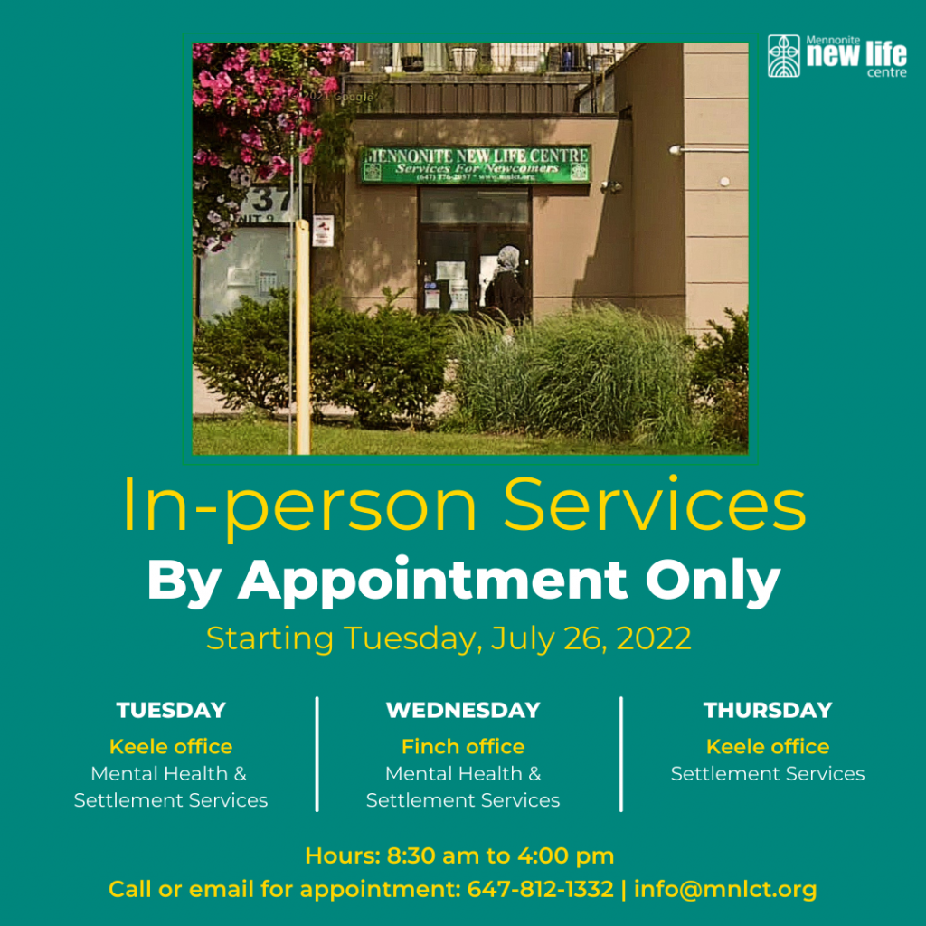 In-Person Services Updates