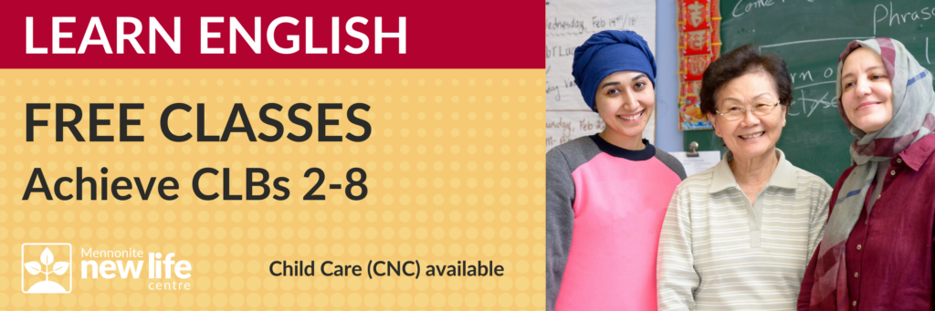 Banner Free English Class Ontario